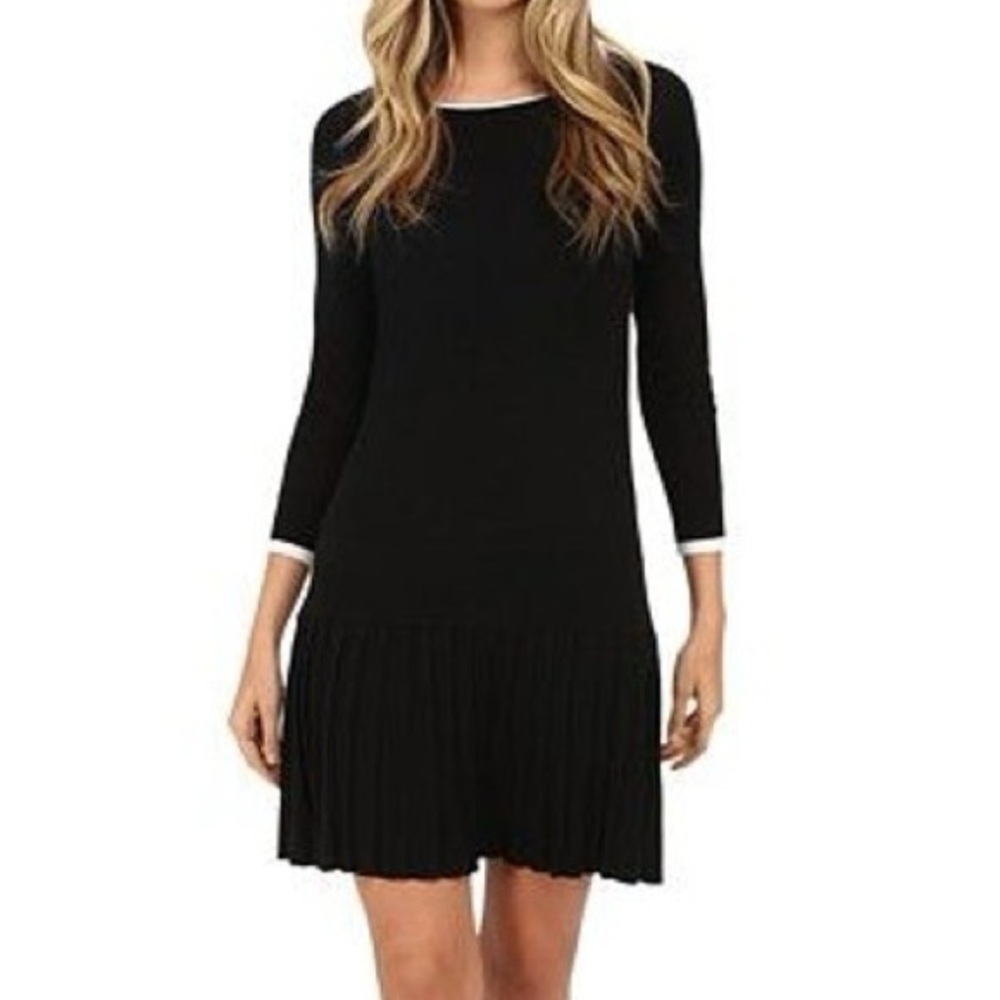 Shoshanna Knit Drop Waist Sweater Dress